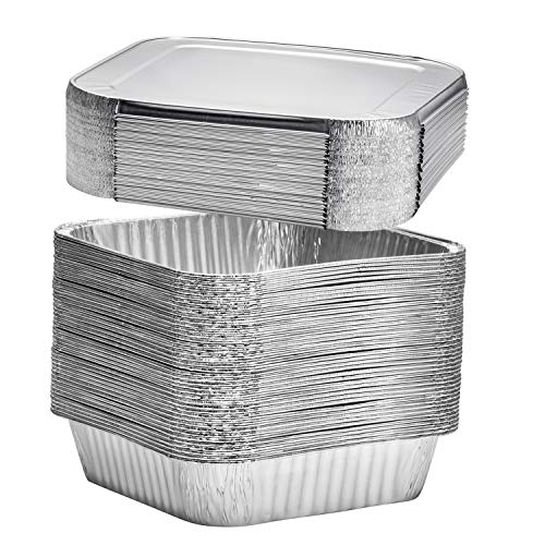 8" Square Disposable Aluminum Pans