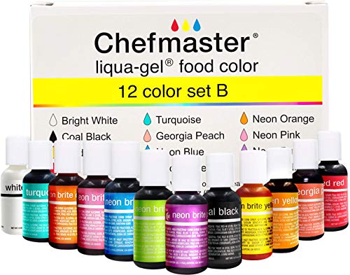 Chefmaster - Liqua-Gel Food Coloring - 12