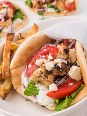 gyros with fries