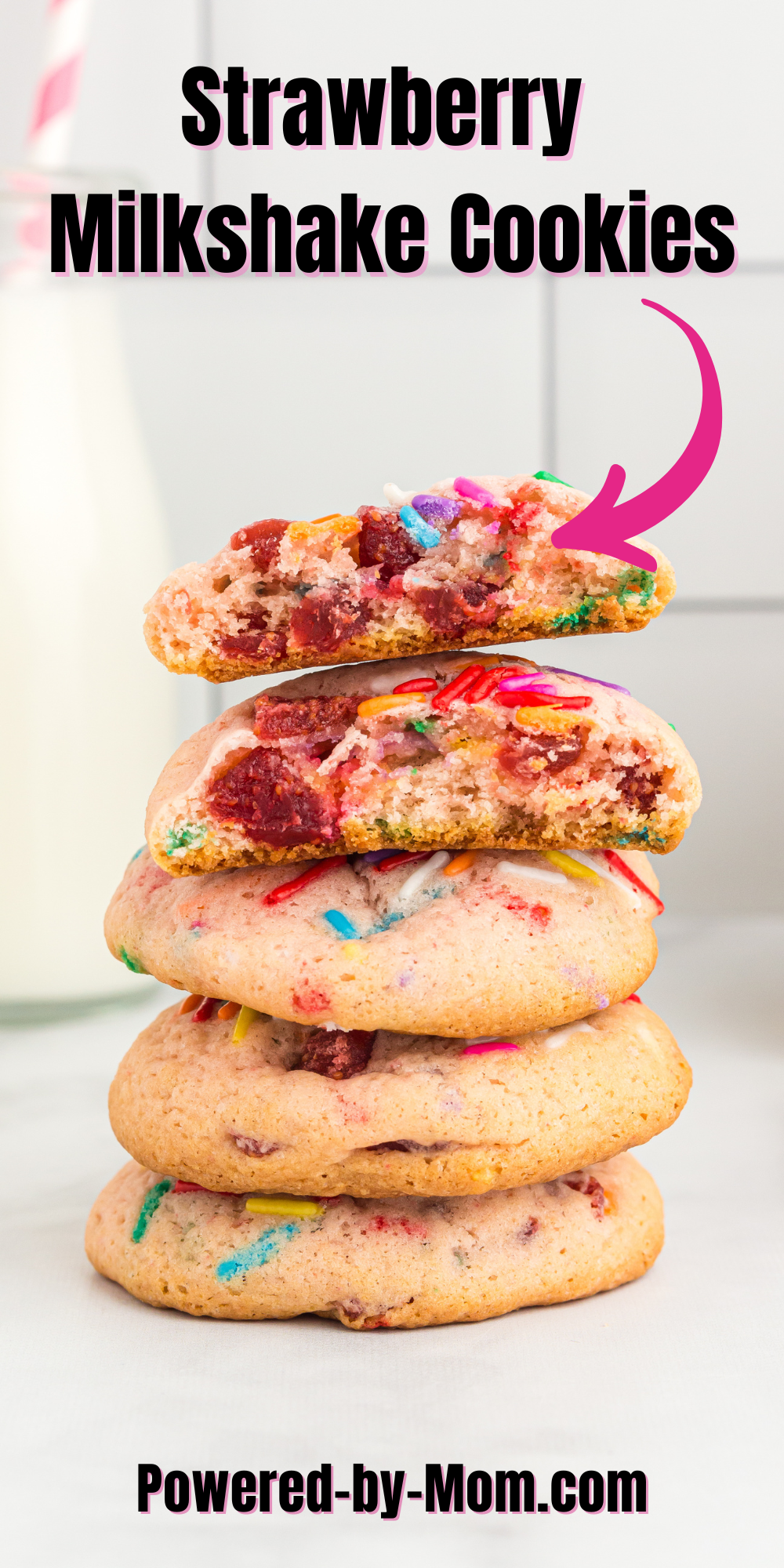 If you love unique cookie recipes you will enjoy this yummy Strawberry Milkshake Cookies Recipe. Delicious strawberry flavours from the dehydrated strawberries, strawberry ice cream (we did say milkshake cookies) and strawberry jell-o! It's like the taste of summer in a cookie. Get the recipe now.